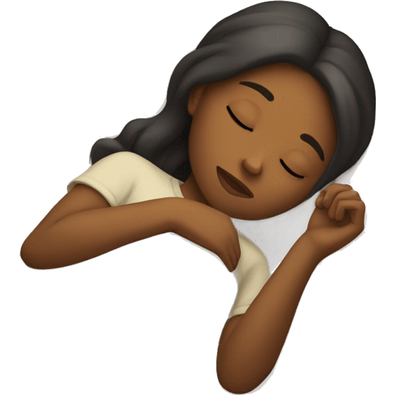 Girl sleeping peacefully  emoji