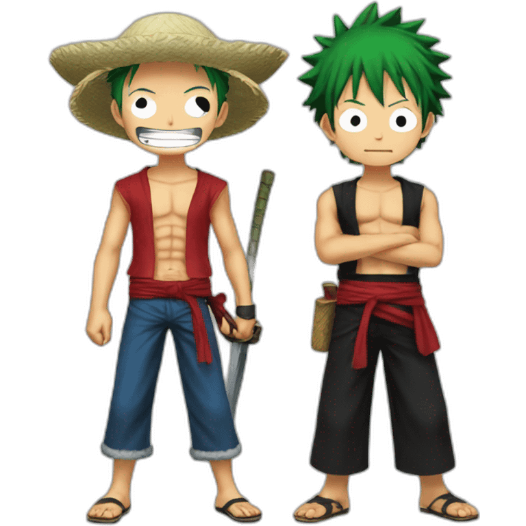 Zoro et Luffy emoji