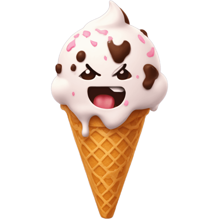 Diablo with an ice cream emoji