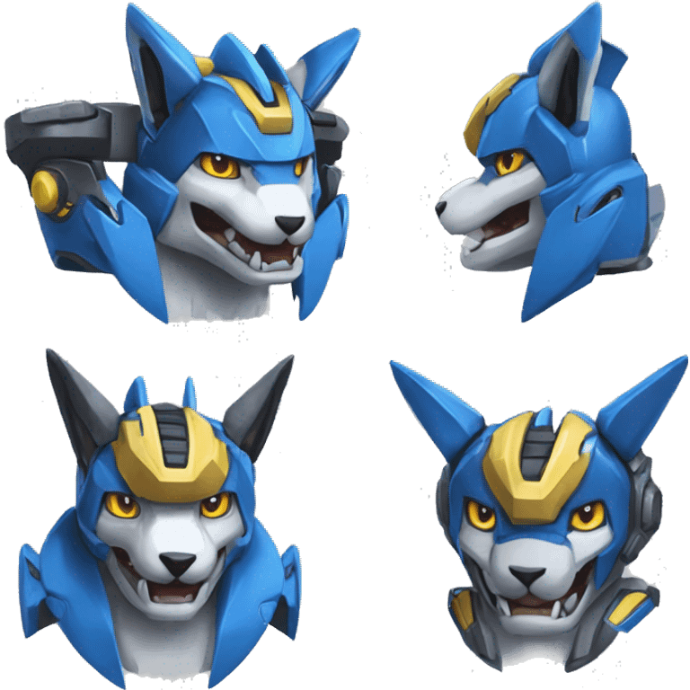 WereGarurumon-Lucario-Medabot-Mecha emoji