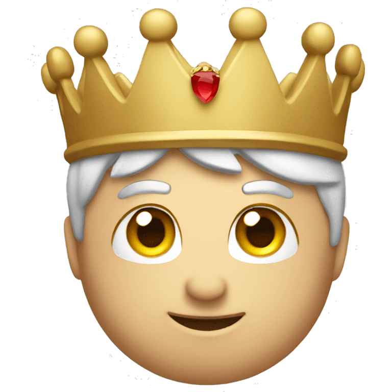 iPhone with a crown emoji