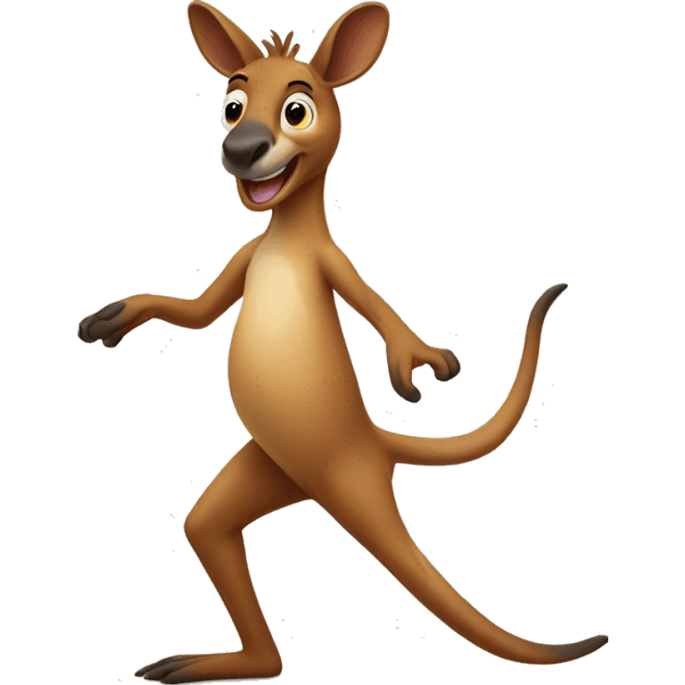 dancing kangaroo  emoji