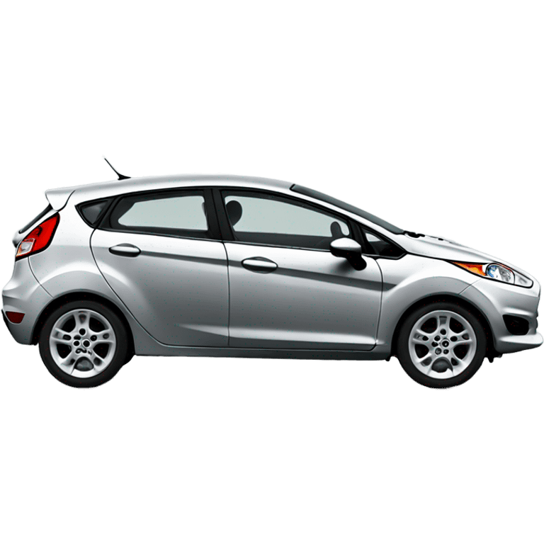 2012 Gray Ford Fiesta hatchback emoji