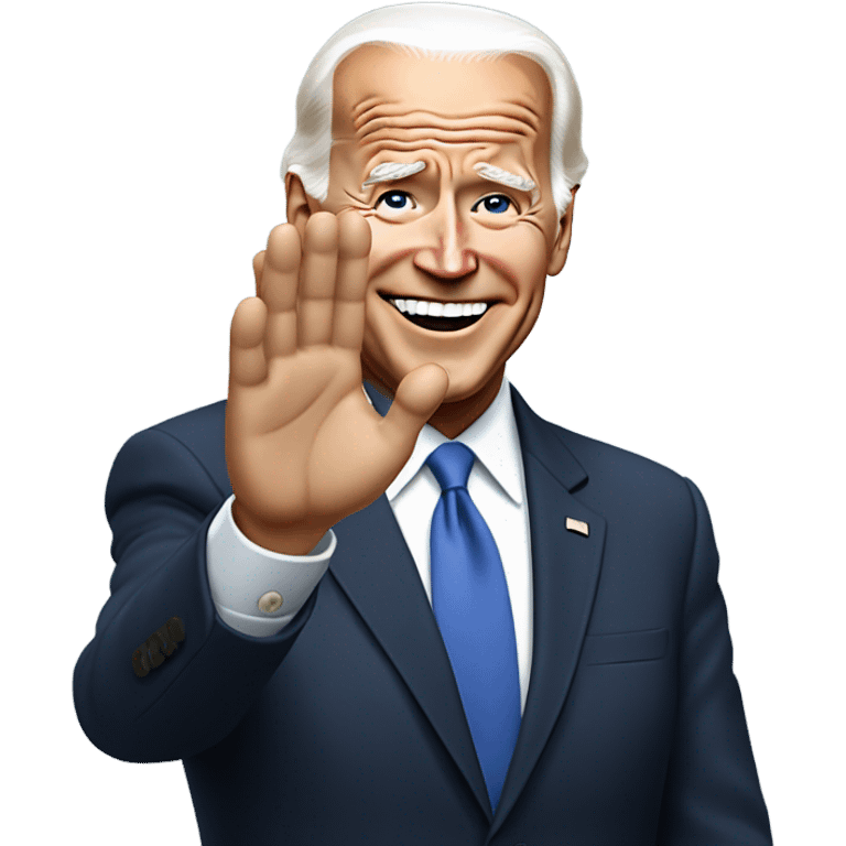 Joe Biden waiving emoji