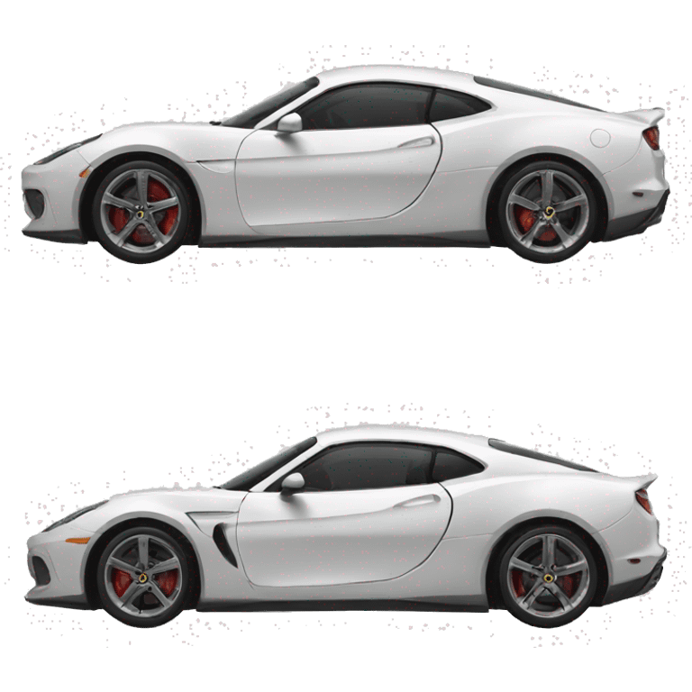 sports car on white background emoji