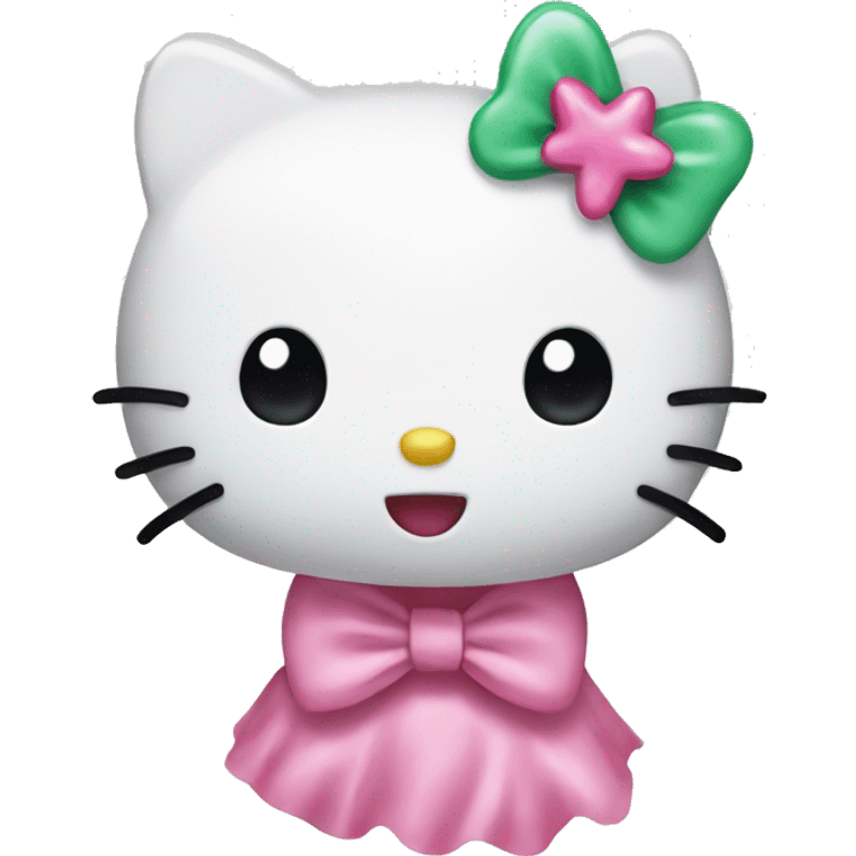 Hello kitty with bow emoji