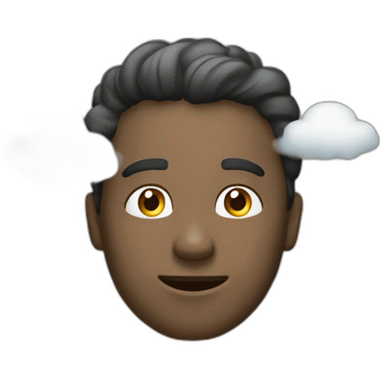 Tête dans les nuages emoji