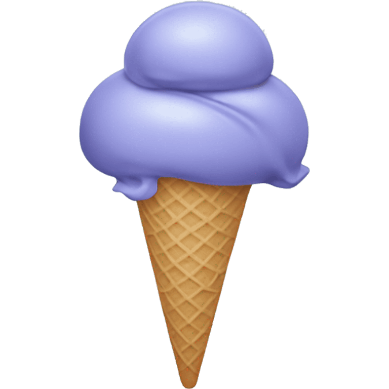 Periwinkle ice cream emoji