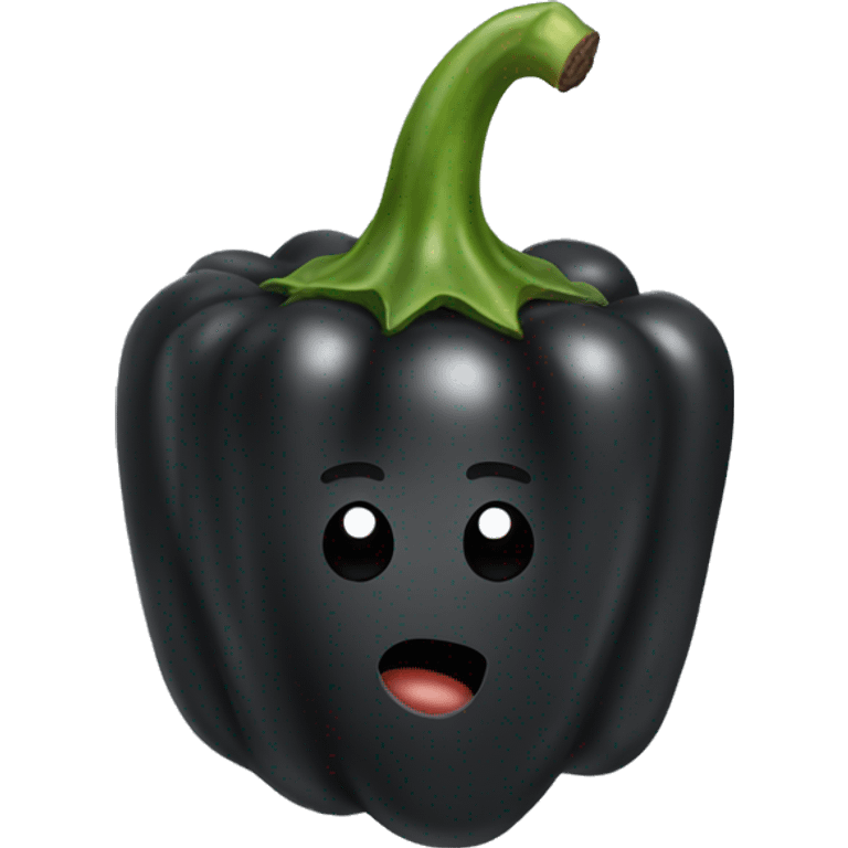 Black ground Pepper  emoji