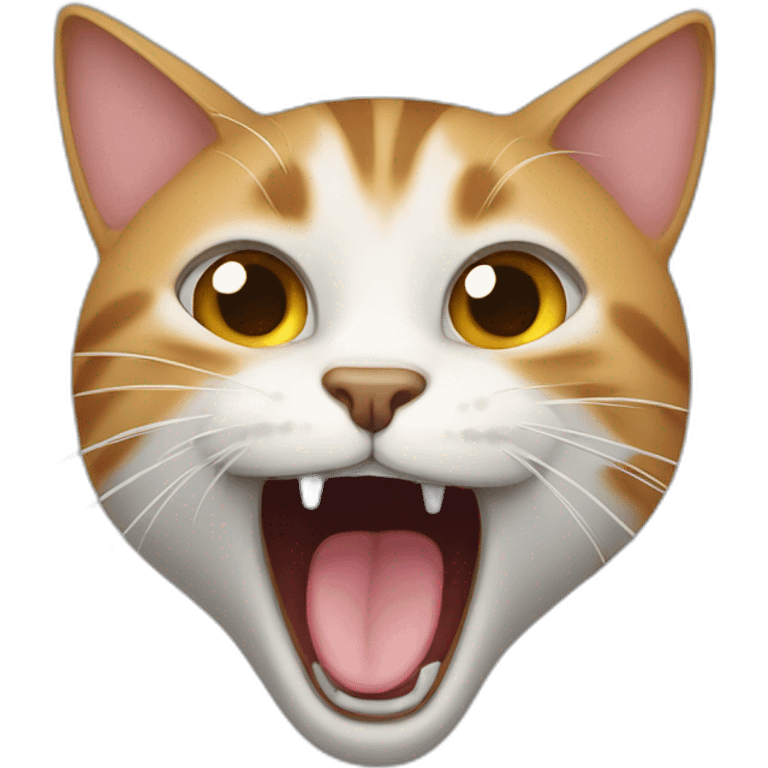 cat yawning emoji