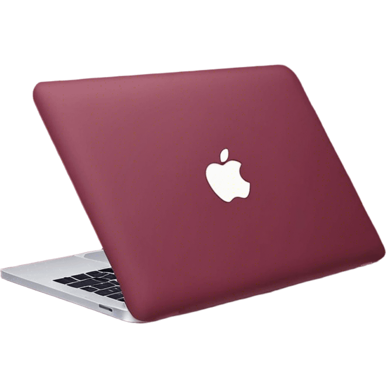 Burgundy macbook emoji