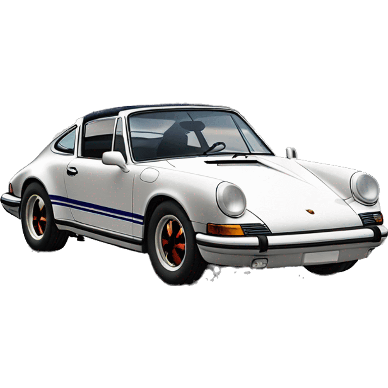 navy vintage porsche 911 emoji