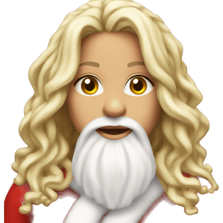 shakira as santa claus emoji