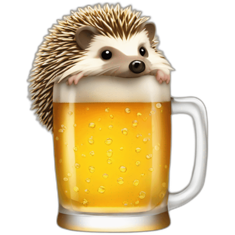 hedgehog drink beer hodl bitcoin emoji