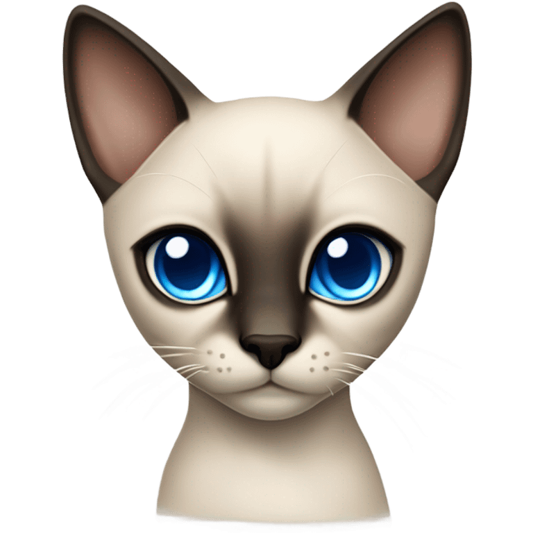 Siamese cat named stray emoji