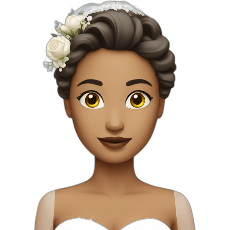 The bride is very very beautiful emoji