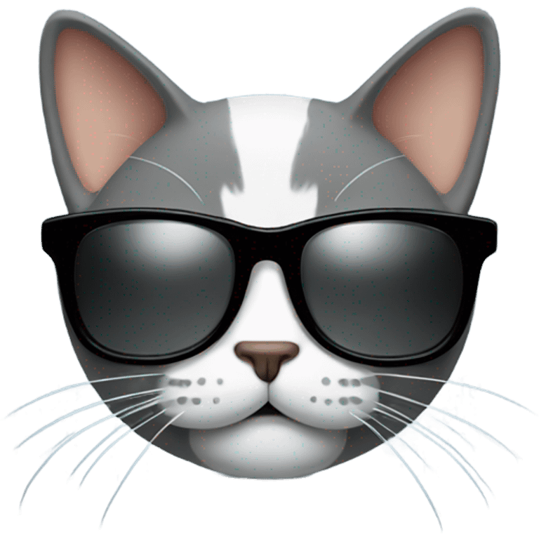 a cat in sunglasses emoji