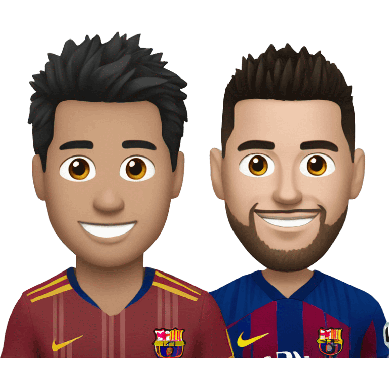 Ronaldo avec messi emoji