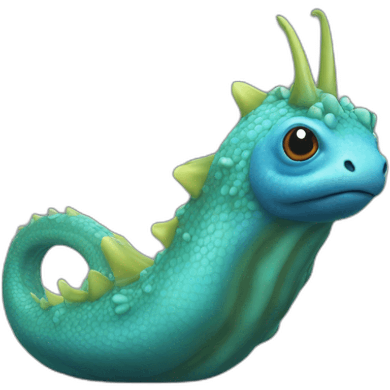 blue dragon slug emoji