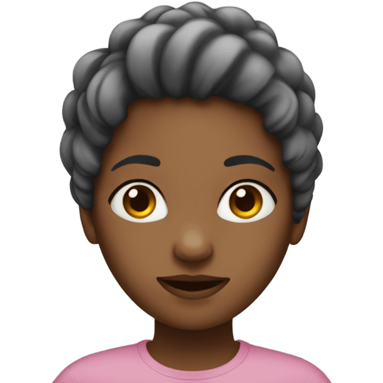 Girl with 4c hair  emoji