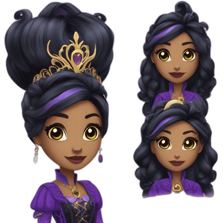 Raven Queen from ever after high emoji