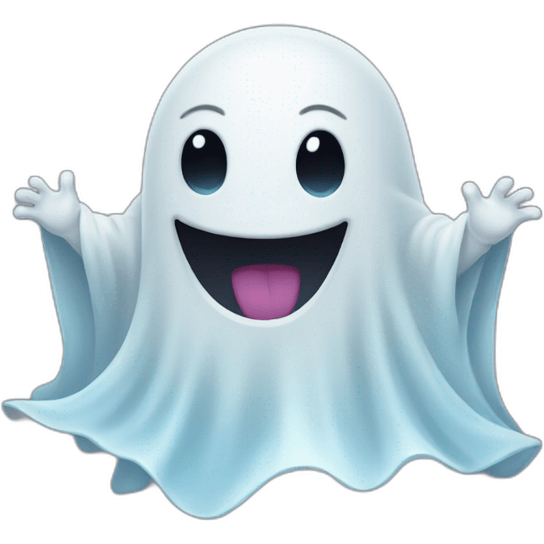 happy ghost emoji