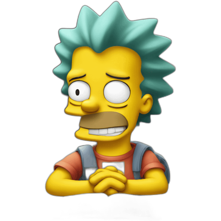 bart simpson with good report emoji