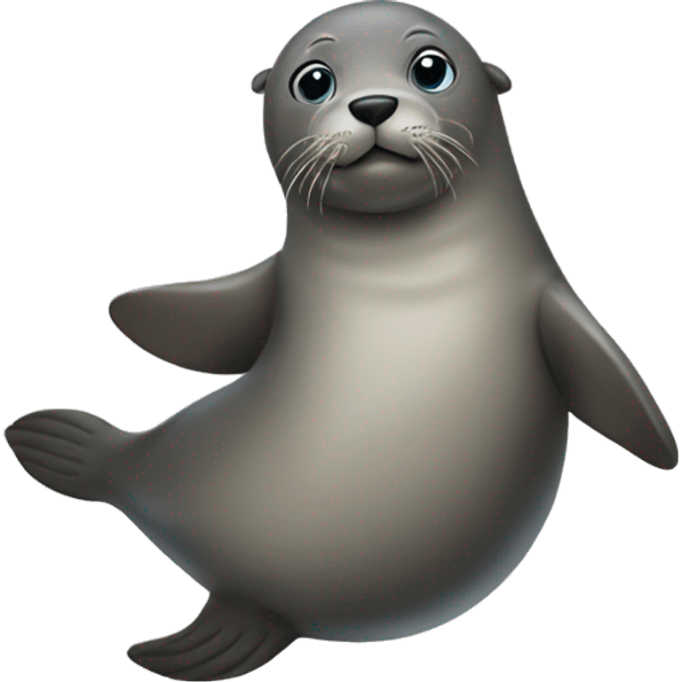 seal with an itchy leg going to doctors emoji