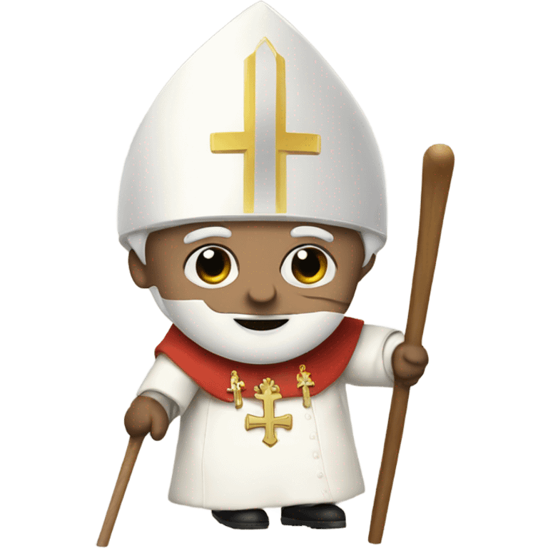 Pope skiing emoji