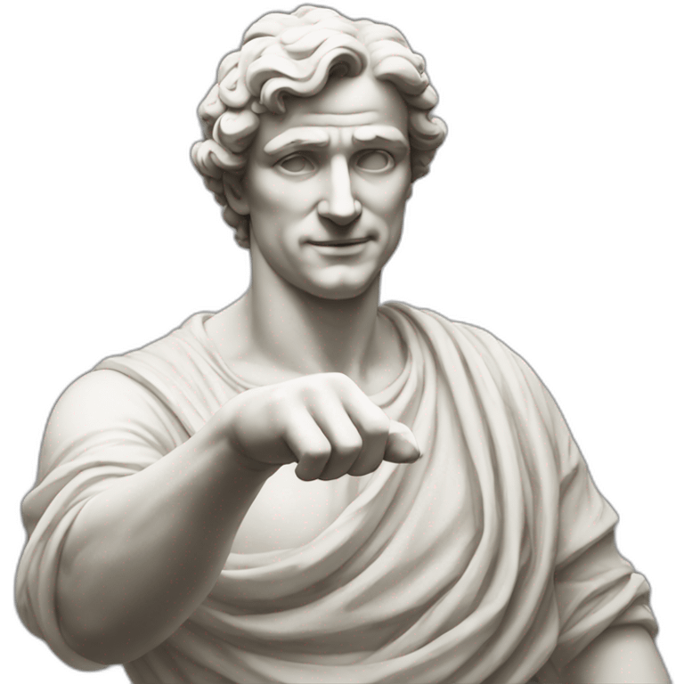 italian statue doing pinched fingers emoji