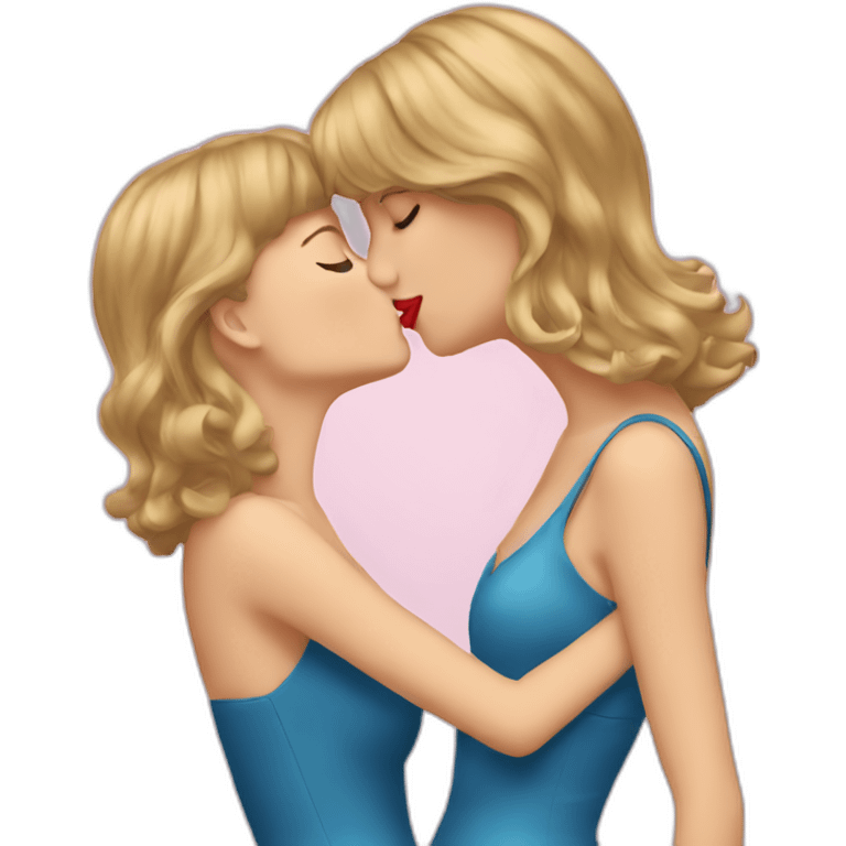 taylor swift kissing herself emoji