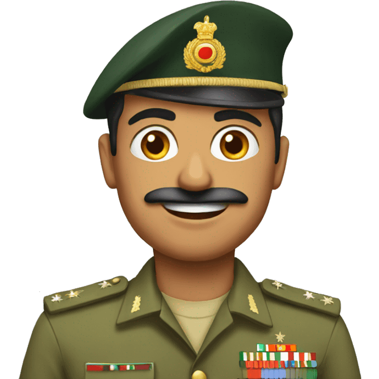 Indian army officer  emoji