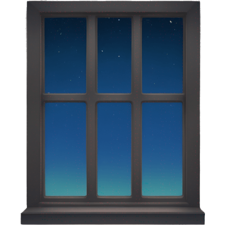 Window with night sky view  emoji