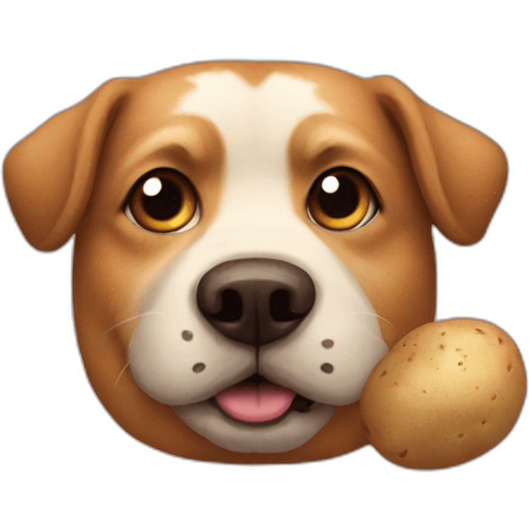 Dog potato emoji