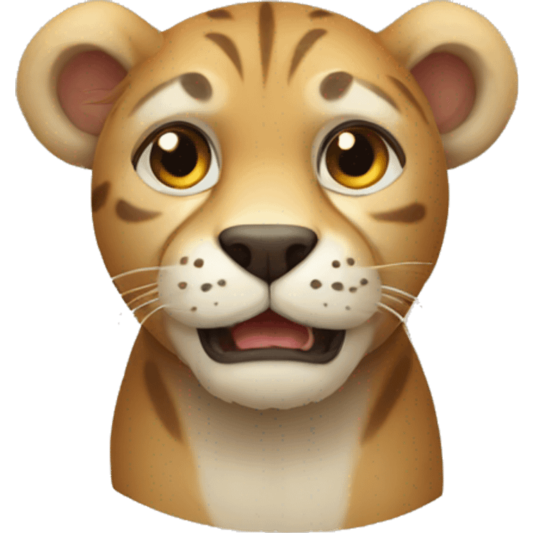 Leon animal caras emoji