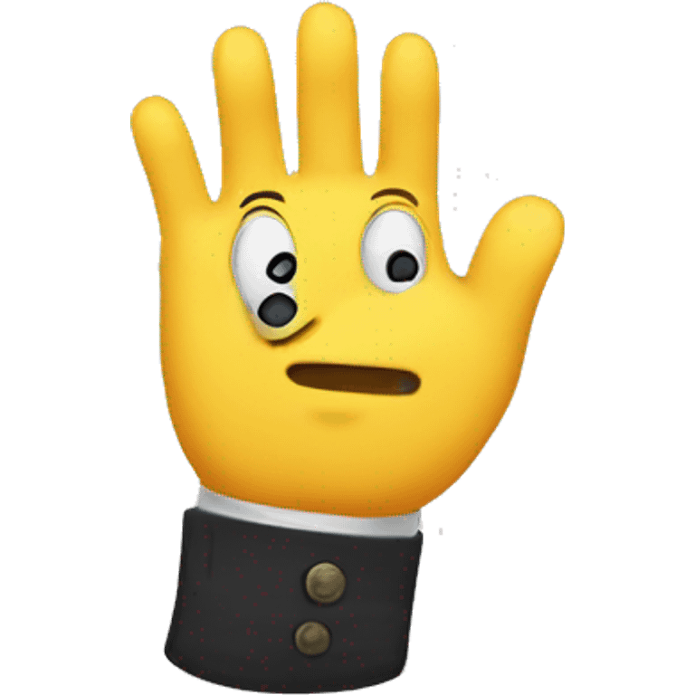 smiley tipping hand emoji