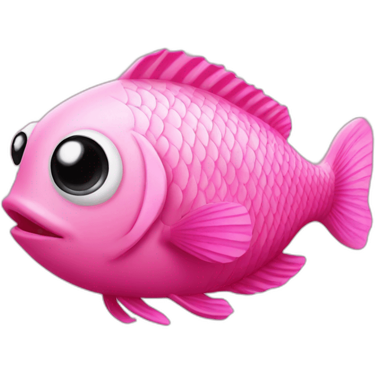 Pink fish emoji