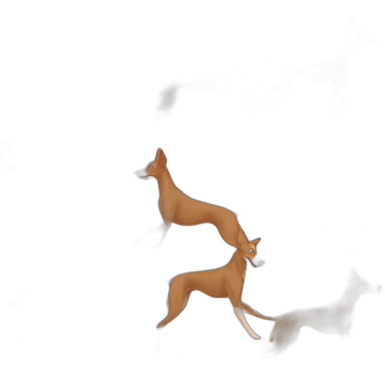 brown podenco andaluz hunting emoji