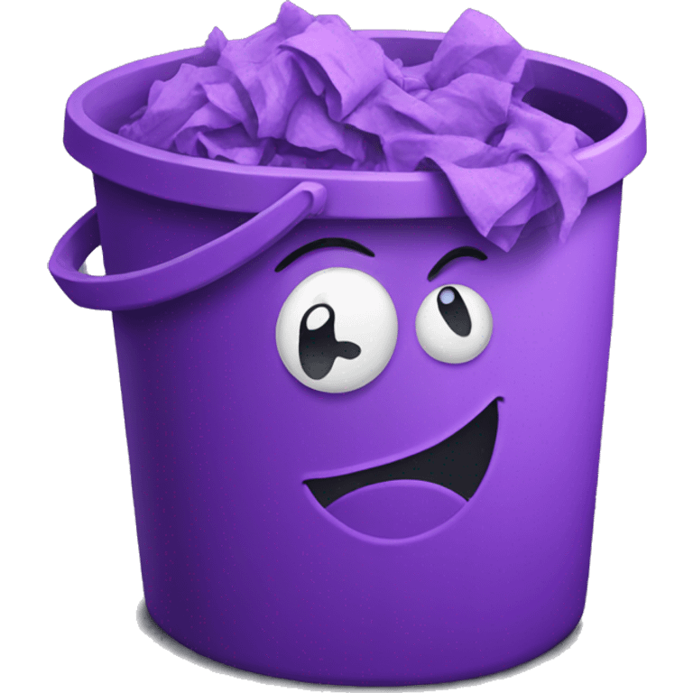 Purple rubbish  emoji