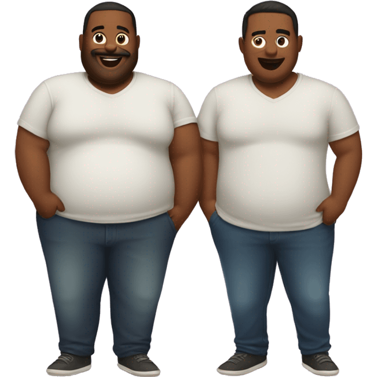 big belly gay couple emoji