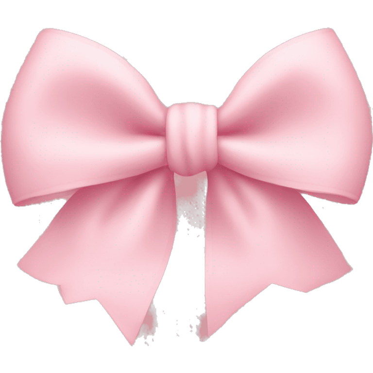 light pink bow on light pink bow emoji