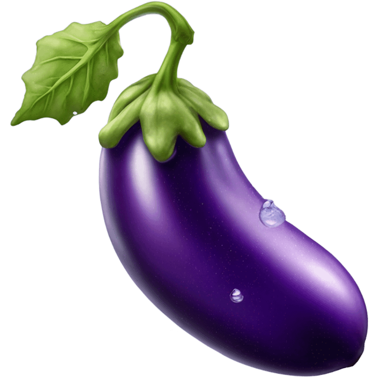 Eggplant squirting water emoji