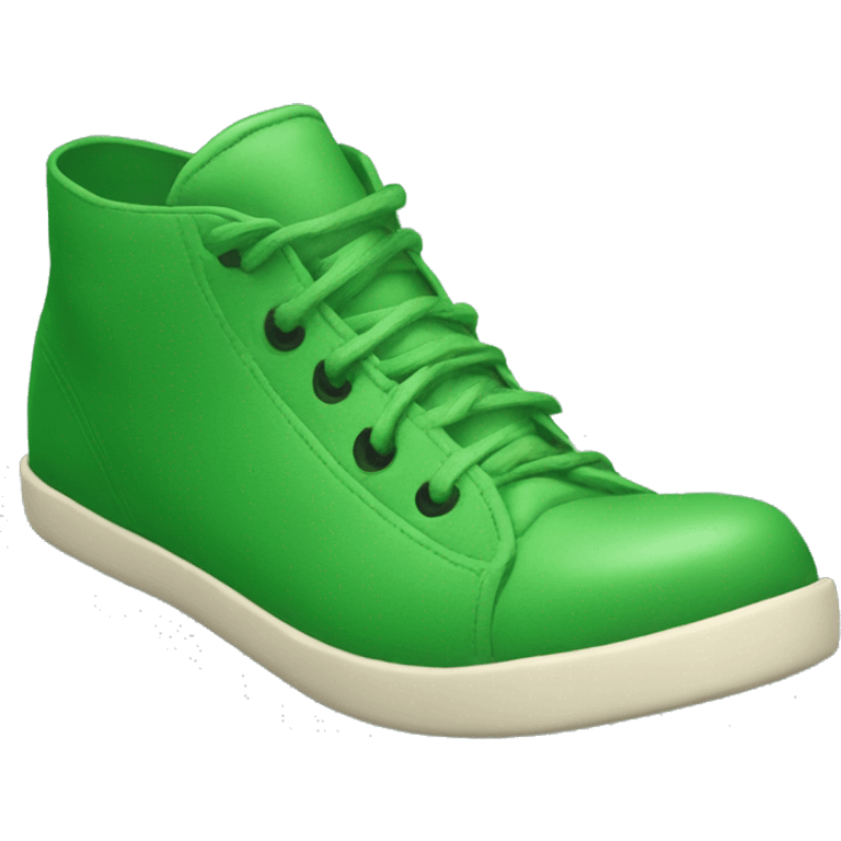 Green point shoes emoji