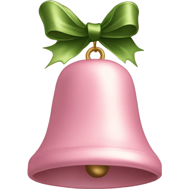 Light pink Christmas bells emoji