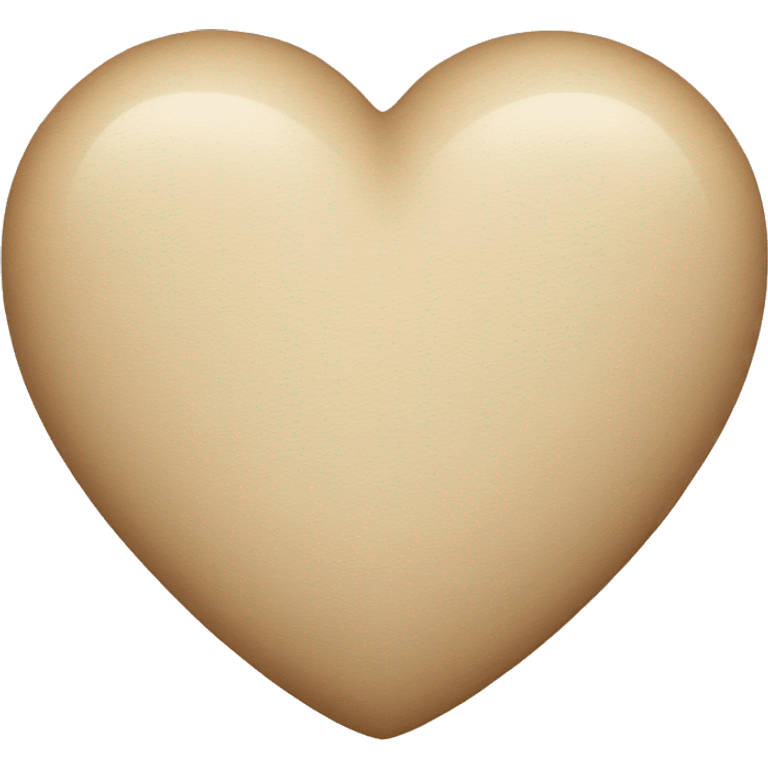 Beige Heart emoji