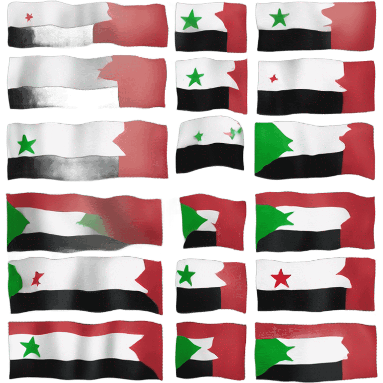 New Syrian flag  emoji