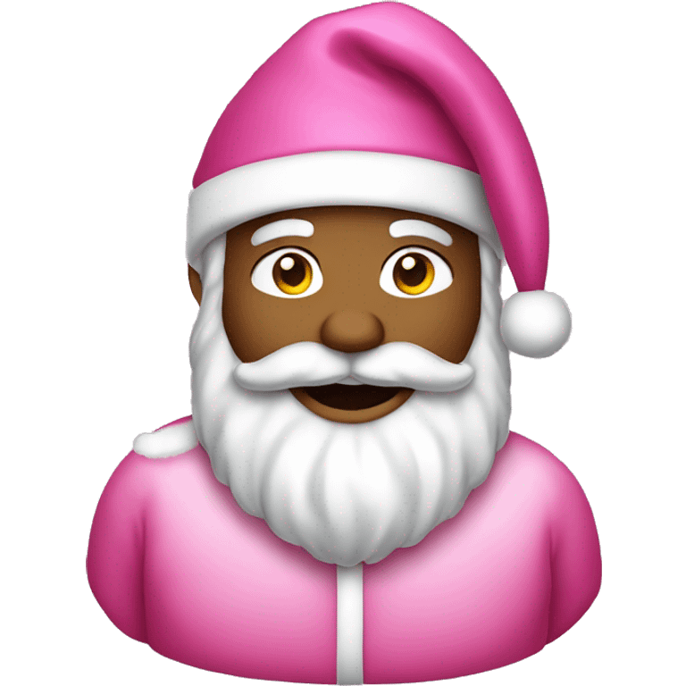 Pink Santa clause emoji