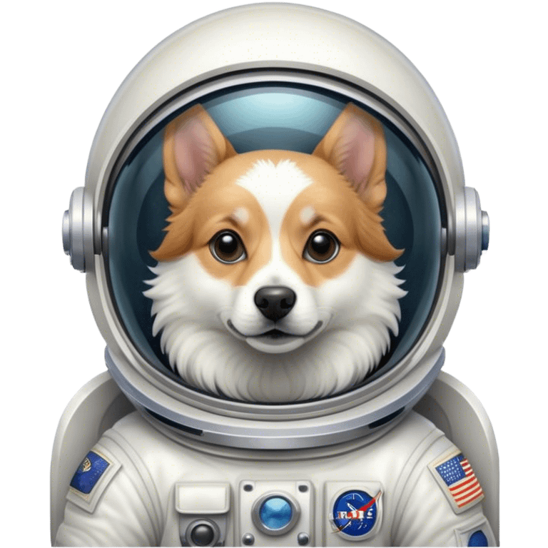 Austronaut dog emoji