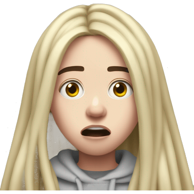 surprised Billie Eilish emoji