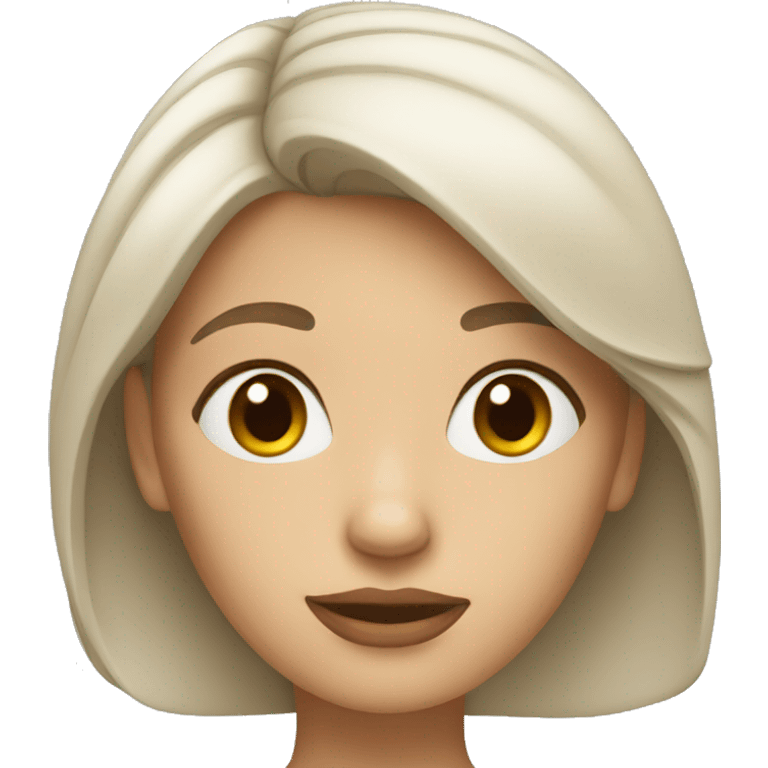 memoji thinking woman emoji